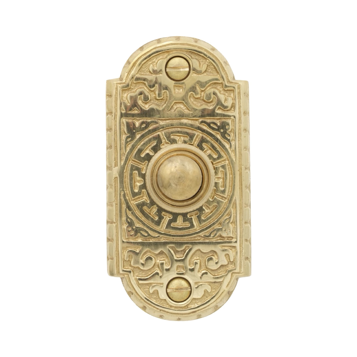 Victorian Brass Bell Push - alternate view